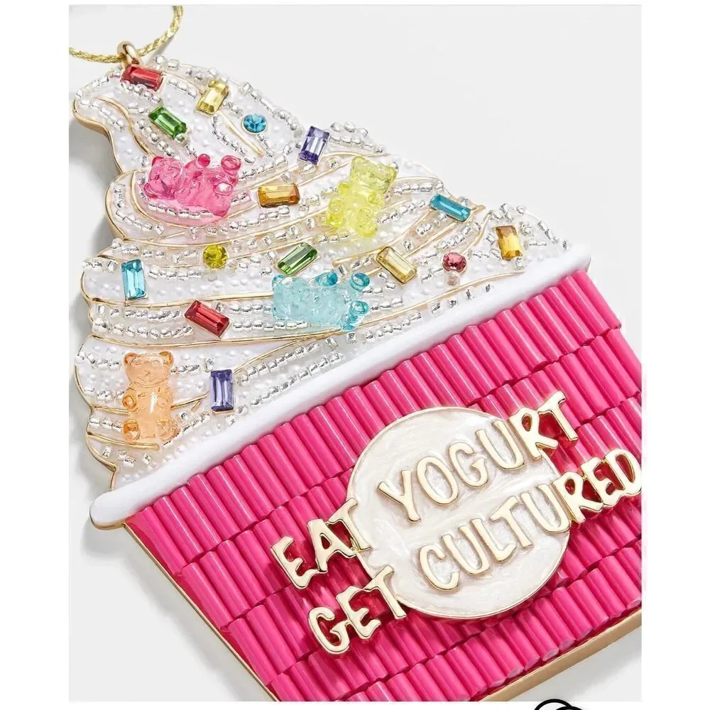 Baublebar  bag charm/keychain ornament fro yo pink berry